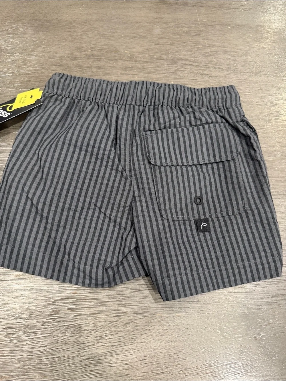 Pack 2 Short Swim Grey & Charcoal Striped -Art Class